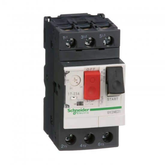 Motor circuit breakers with thermomagnetic protection - 9 kW, 17 - 23 A  Schneider Electric