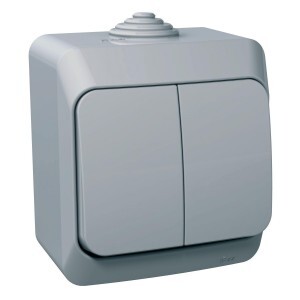 Surface mounted  one way switch  - Gray