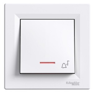 Pushbutton  with a symbol - bell