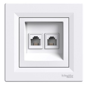 Telefonsteckdose / RJ11 - Doppelt